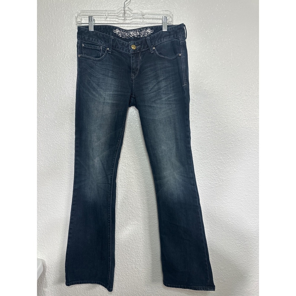 Express Stella Bootcut Jeans Womens 4r Dark Wash Low Rise Regular Fit Denim